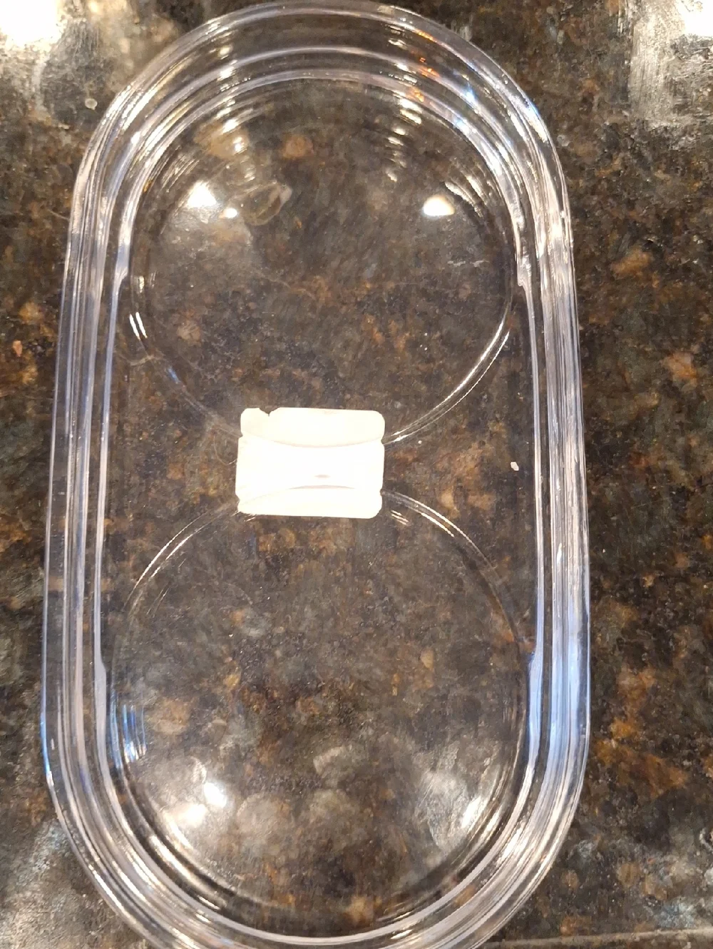 William Senoma Clear Glass Accessory Tray